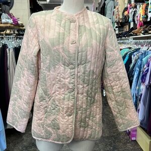 Johnny Appleseed’s Vintage Quilted Floral Jacket | Pastel Print | Lightweight